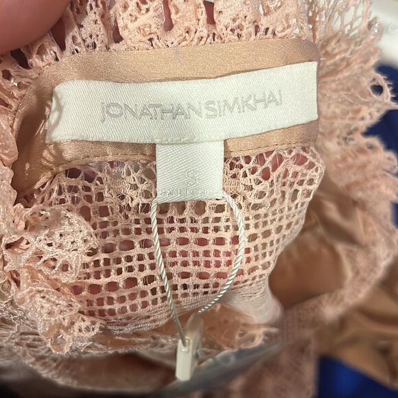 Jonathan Simkhai mixed knit puff sleeve bodysuit - Picture 9 of 12